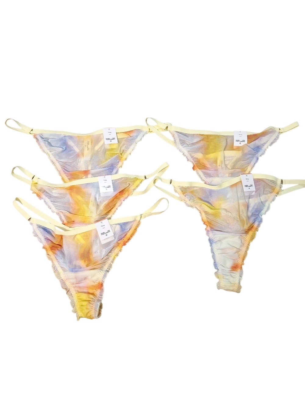 NWT Diane von Furstenberg Thong Underwear 5 Pairs